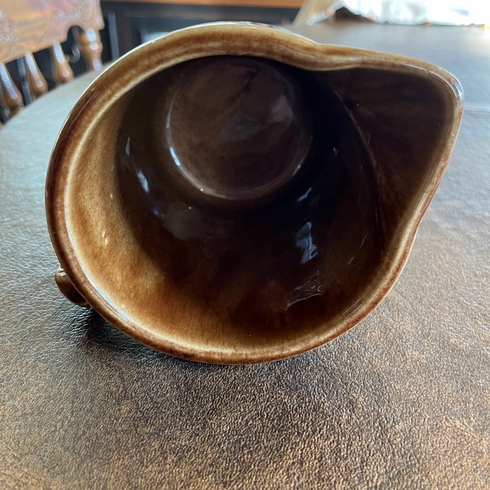 Primitive Little Brown Pitcher - Picture 6 of 9